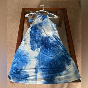Wallflower Blue and White Tie-Dyed Dress / Size S